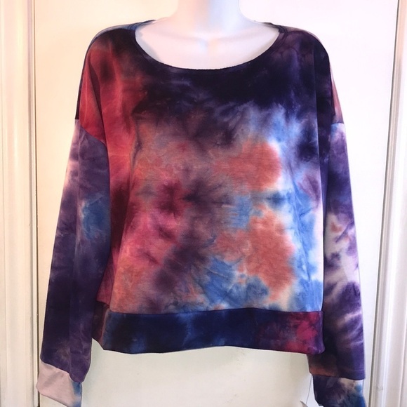 NWT Jenni Tie Dye Pajama Top - Picture 1 of 7